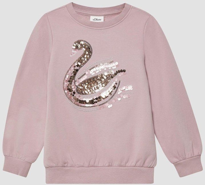 Sweatshirt - Zacht - Met Paillettenprint - Ronde Hals