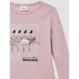 T-shirt - Longsleeve - Zacht Jersey - Glinsterende Pailletten - Ronde Hals