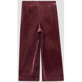 s.Oliver - Fluwelen Legging - Met Wijde Pijpen - Glanzende Strass-steentjes