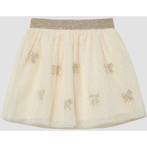 Rok - Meshrok - Gestippeld Motief - Kokerrok