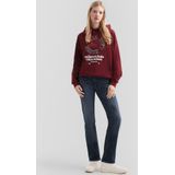 Sweatshirt - Oversized Hoodie - Met Frontprint