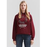 Sweatshirt - Oversized Hoodie - Met Frontprint