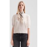 Gebreide Pullover - Zacht - Korte Mouwen - Normale Pasvorm - Ronde Hals