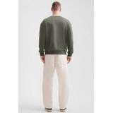 Q/S by s.Oliver - Sweater - Donkergroen - Regular Fit - Lange Mouwen