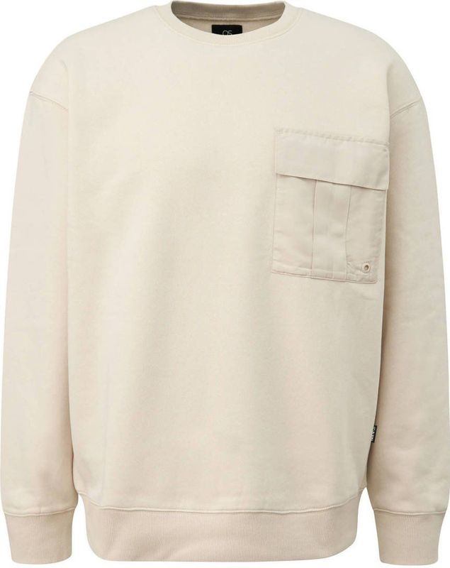 Q/S by s.Oliver - Sweater - Beige - Regular Fit - Lange Mouwen