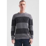 Q/S by s.Oliver - Gebreide Trui - Antraciet - Regular Fit - Lange Mouwen