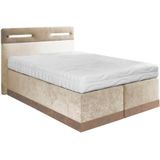 Westfalia Schlafkomfort Boxspringbett, mit LED-Beleuchtung