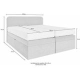 Westfalia Schlafkomfort Boxspringbett, wahlweise mit Bettkasten und 2 Matratzenqualitäten