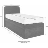 Westfalia Schlafkomfort Boxspringbett, wahlweise mit Bettkasten und 2 Matratzenqualitäten