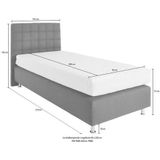 Westfalia Schlafkomfort Boxspringbett, mit Kaltschaum- oder Federkernmatratze, auch mit Topper lieferbar.