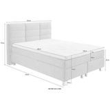 Westfalia Schlafkomfort Boxspringbett, wahlweise mit Kaltschaum-Topper, 2 Matratzenqualitäten
