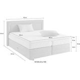 Westfalia Schlafkomfort Boxspringbett, wahlweise mit Bettkasten und Topper