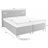 Westfalia Schlafkomfort Boxspringbett, wahlweise mit LED-Beleuchtung