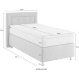 Westfalia Schlafkomfort Boxspringbett, wahlweise mit Topper