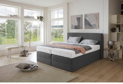 Westfalia Schlafkomfort Boxspringbett, wahlweise mit Kaltschaum-Topper und versch. Matratzenarten/Härtegraden
