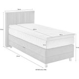 Westfalia Schlafkomfort Boxspringbett, wahlweise mit Bettkasten und Topper