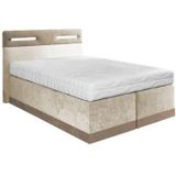 Westfalia Schlafkomfort Boxspringbett, mit LED-Beleuchtung