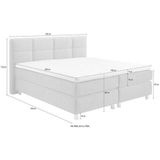 Westfalia Schlafkomfort Boxspringbett, wahlweise mit Kaltschaum-Topper, 2 Matratzenqualitäten