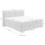 Westfalia Schlafkomfort Boxspringbett, wahlweise mit Kaltschaum-Topper, 2 Matratzenqualitäten