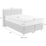 Westfalia Schlafkomfort Boxspringbett, wahlweise mit Bettkasten und Topper