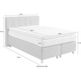 Westfalia Schlafkomfort Boxspringbett, wahlweise mit Bettkasten und Topper