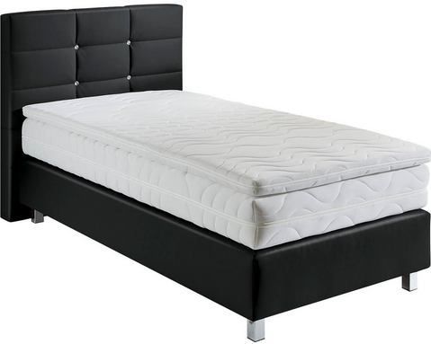 Westfalia Schlafkomfort Boxspringbett, mit Knöpfen in Kristalloptik, wahlweise mit Topper