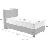 Westfalia Schlafkomfort Boxspringbett, wahlweise mit Topper