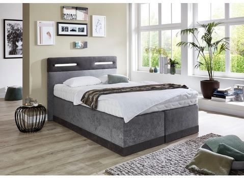 Westfalia Schlafkomfort Boxspringbett, mit LED-Beleuchtung