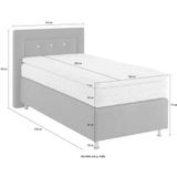 Westfalia Schlafkomfort Boxspringbett, wahlweise mit Topper