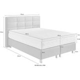 Westfalia Schlafkomfort Boxspringbett, mit Knöpfen in Kristalloptik, wahlweise mit Topper