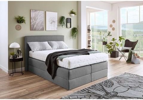 Westfalia Schlafkomfort Boxspringbett, wahlweise mit Kaltschaum-Topper und versch. Matratzenarten/Härtegraden