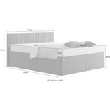 Westfalia Schlafkomfort Boxspringbett, mit Zierkissen, wahlweise mit Topper