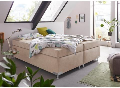 Westfalia Schlafkomfort Boxspringbett "Holland", ohne Kopfteil, frei im Raum stellbar
