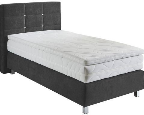 Westfalia Schlafkomfort Boxspringbett, mit Knöpfen in Kristalloptik, wahlweise mit Topper