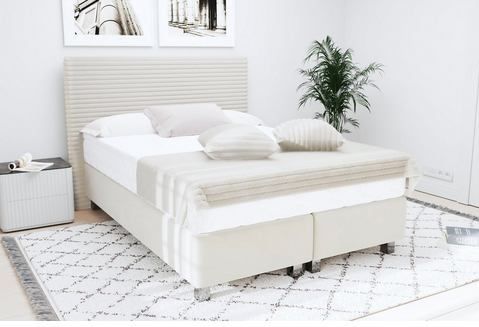 Westfalia Schlafkomfort Boxspringbett "Sven", inkl. Zierkissen, wahlweise mit und ohne Kaltschaum-Topper