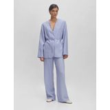 EDITED Amou Trousers Broeken Dames - Lichtblauw - Maat 36