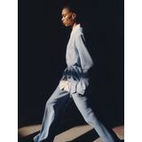 EDITED Amou Trousers Broeken Dames - Lichtblauw - Maat 36