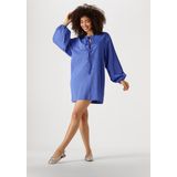 EDITED Frances Dress Dames - Jurk - Blauw - Maat 34