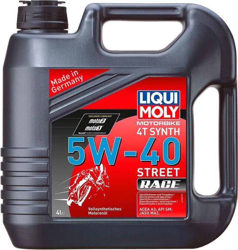 Liqui Moly - Motorbike 4T Synth 5W-40 Race - Motorolie - 4L