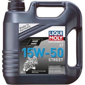 Liqui Moly - Motorbike 4T 15W-50 Street - Motorolie - 4 ltr - Synthesetechnologie