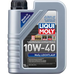 Liqui Moly - MoS2 - Motorolie - Zwart/Grijs - Deels Synthetisch - 1 Liter