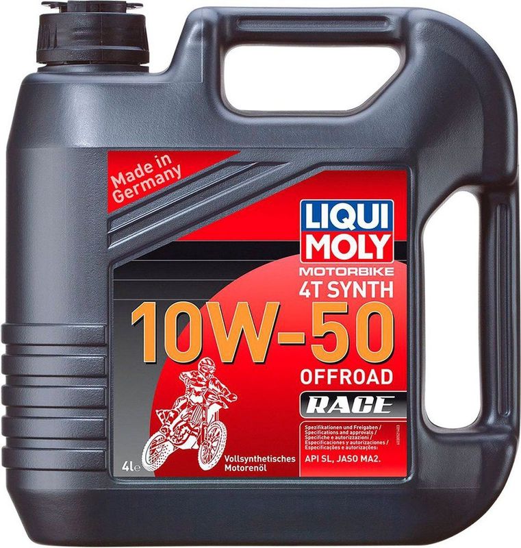 LIQUI MOLY Motorbike 4T Synth Motorolie - 10W-50 - Volledig Synthetisch - Jerrycan 4L