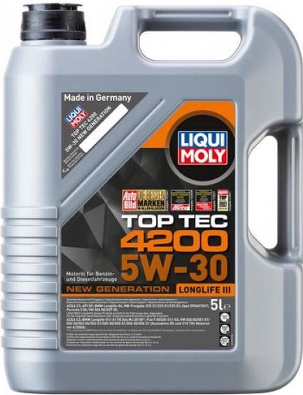 Liqui Moly - Top Tec 4200 New Generation - Motorolie - 5L - SAE 5W-30
