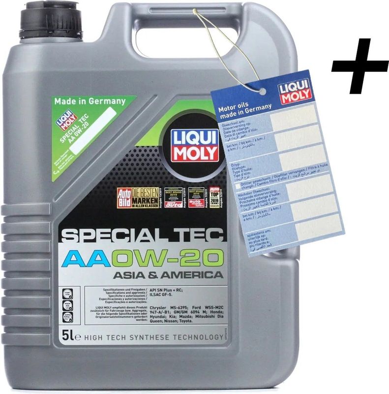 LIQUI MOLY - Special Tec AA - Brandstof - 5L - 0W-20 - Jerrycan