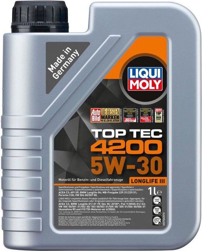 Liqui Moly - Top Tec 4200 - MotorOlie - 5W30 - C3 - 1L