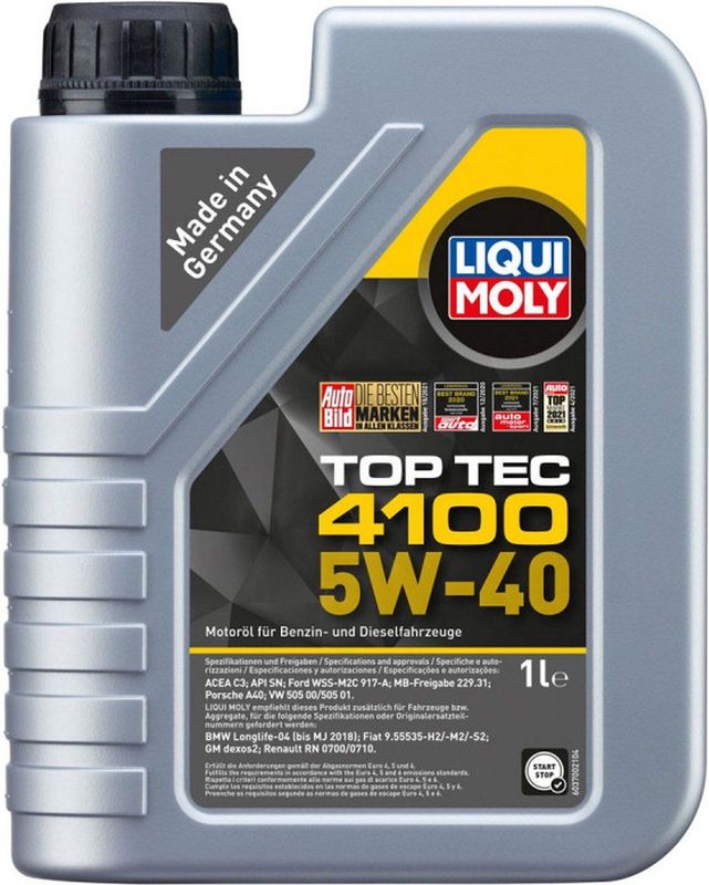 Liqui Moly - Top Tec 4100 - Motorolie - 5W40 - 1L