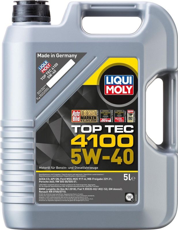 Liqui Moly - Top Tec 4100 - Motorolie - 5W40 - 5L