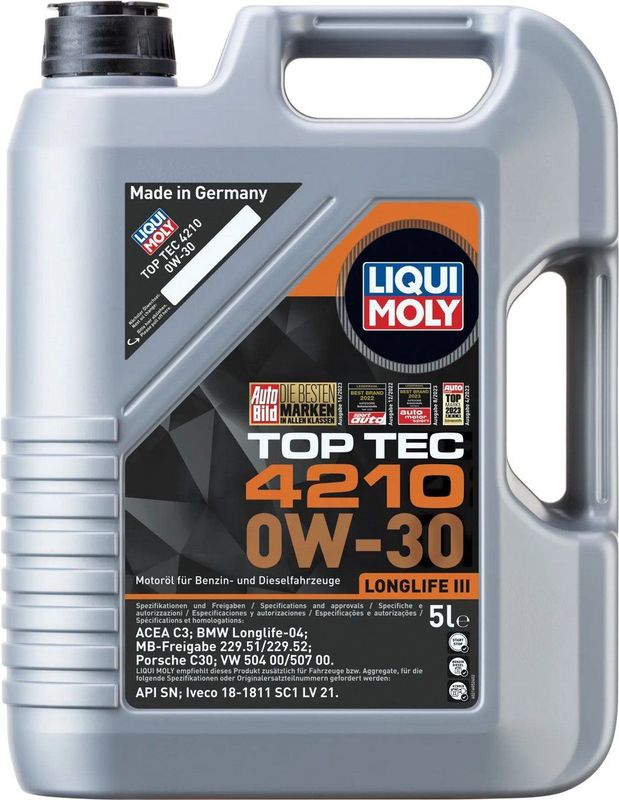 Liqui Moly - Top Tec 4210 - Motorolie - 0W-30 - 5L