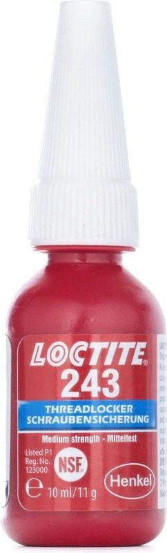 Loctite draadborgmiddel 243 blauw 10ml