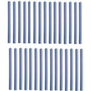 Rustik Lys chique lange dinerkaarsen pak van 30 stuks 2.1 x 30 cm kleur Nordic Blauw